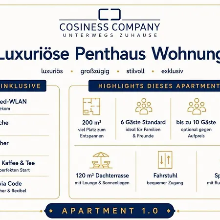 Appartement Luxurioese Penthaus In # Cosiness Company Cuxhaven